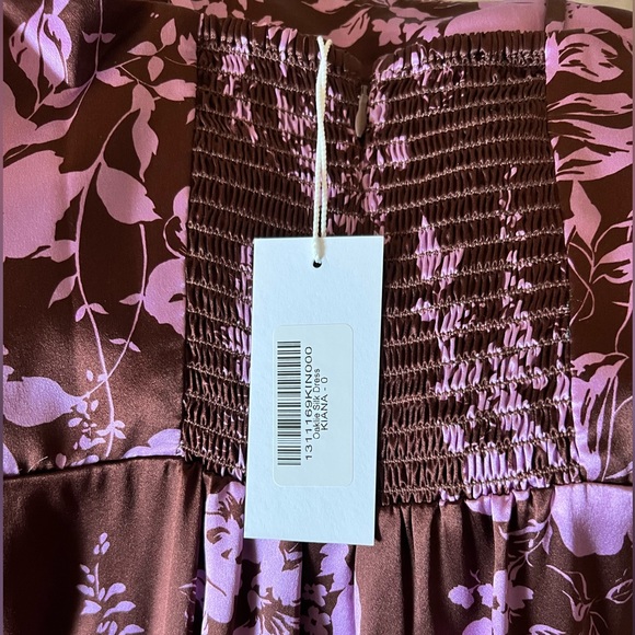 Reformation Oaklie Silk Dress - Kiana - Size 0 - Picture 7 of 7
